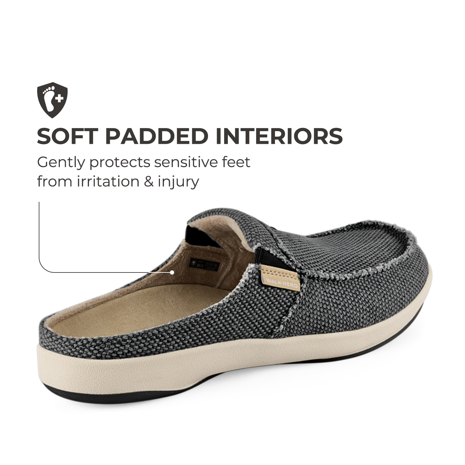 mens house slippers for plantar fasciitis Men's Canvas Arch Support Slippers