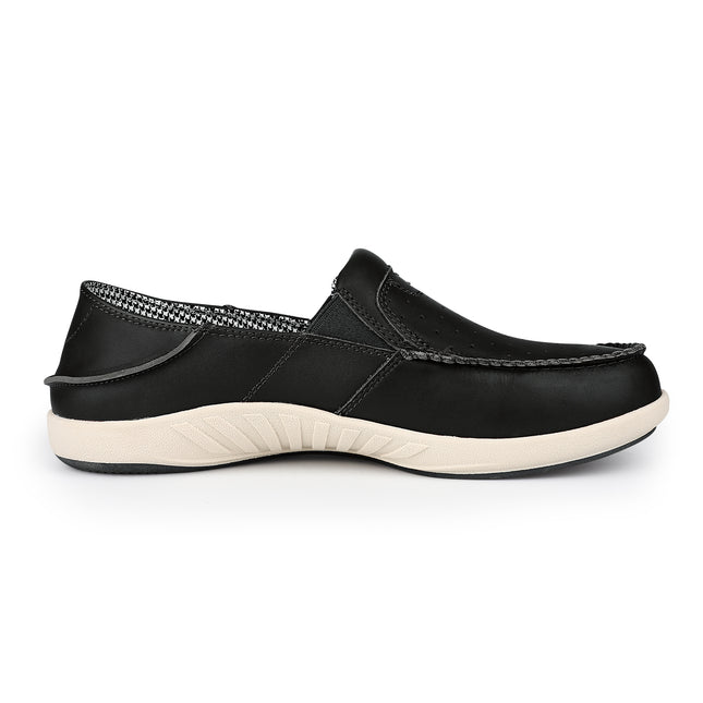 Men's Faux Leather Arch Support Loafers - WALKHERO