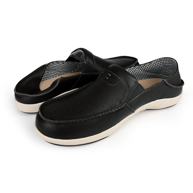 Men's Faux Leather Arch Support Loafers - WALKHERO