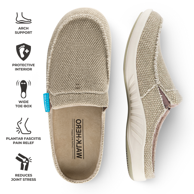 Women's Canvas Arch Support Slippers