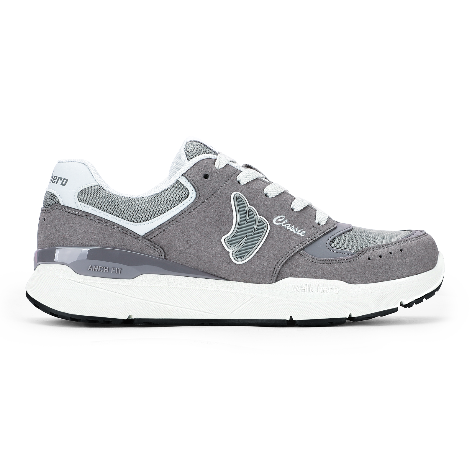 Women's Classic Arch Support Shoes Grey | WALKHERO