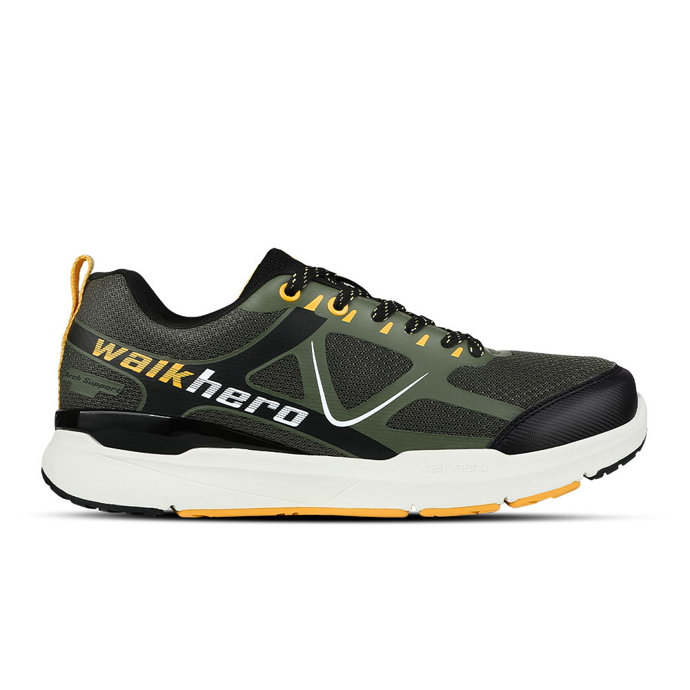 Men's Arch Support Wide Toe Box Sneakers - WALKHERO