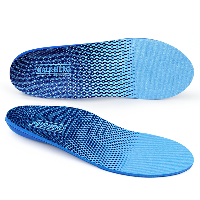 Men’s Light Blue Orthotic Insoles - WALKHERO