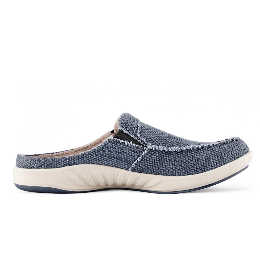 indoor shoes for plantar fasciitis canada Men's Canvas Slippers with Arch Support House Orthotic Shoes