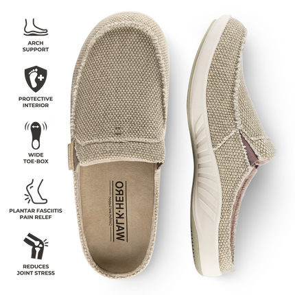 Men's Arch Support Slippers - Buy 1 Get 1 Free - WALKHERO