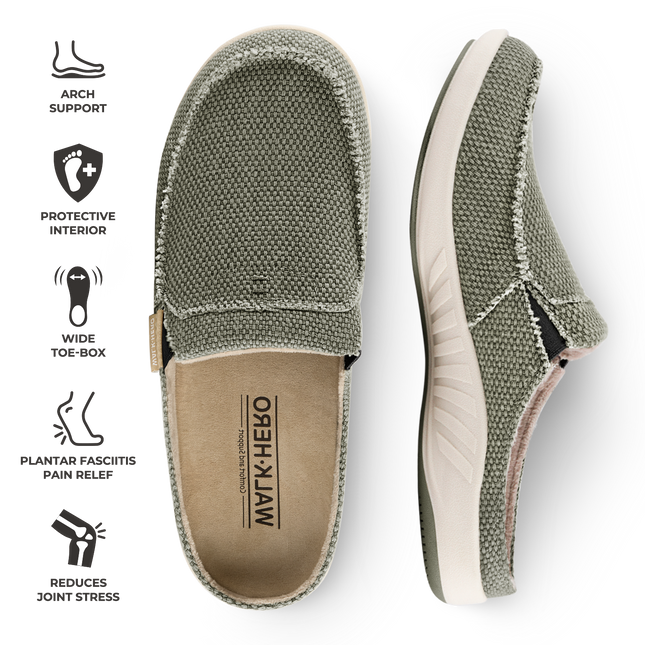 Men's Arch Support Slippers - Buy 1 Get 1 Free - WALKHERO