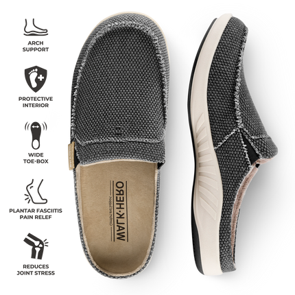 Men's Canvas Arch Support Slippers