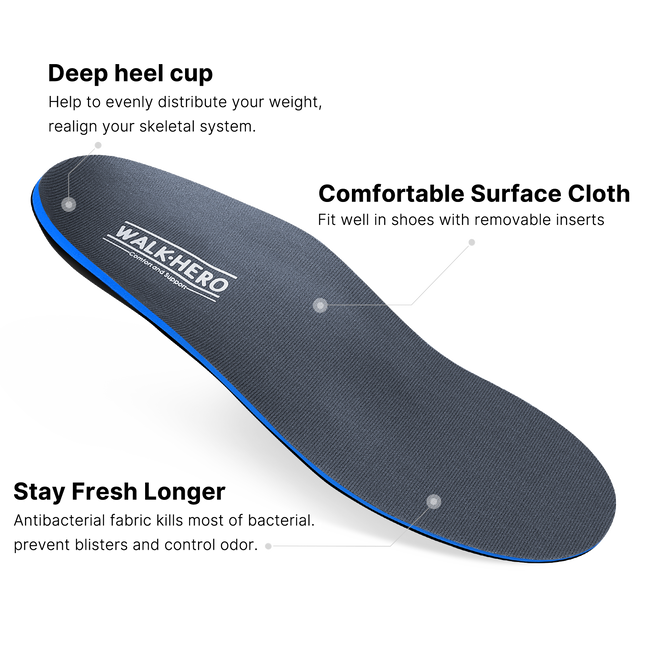 All-Purpose Support Plantar Fasciitis Insoles - WALKHERO
