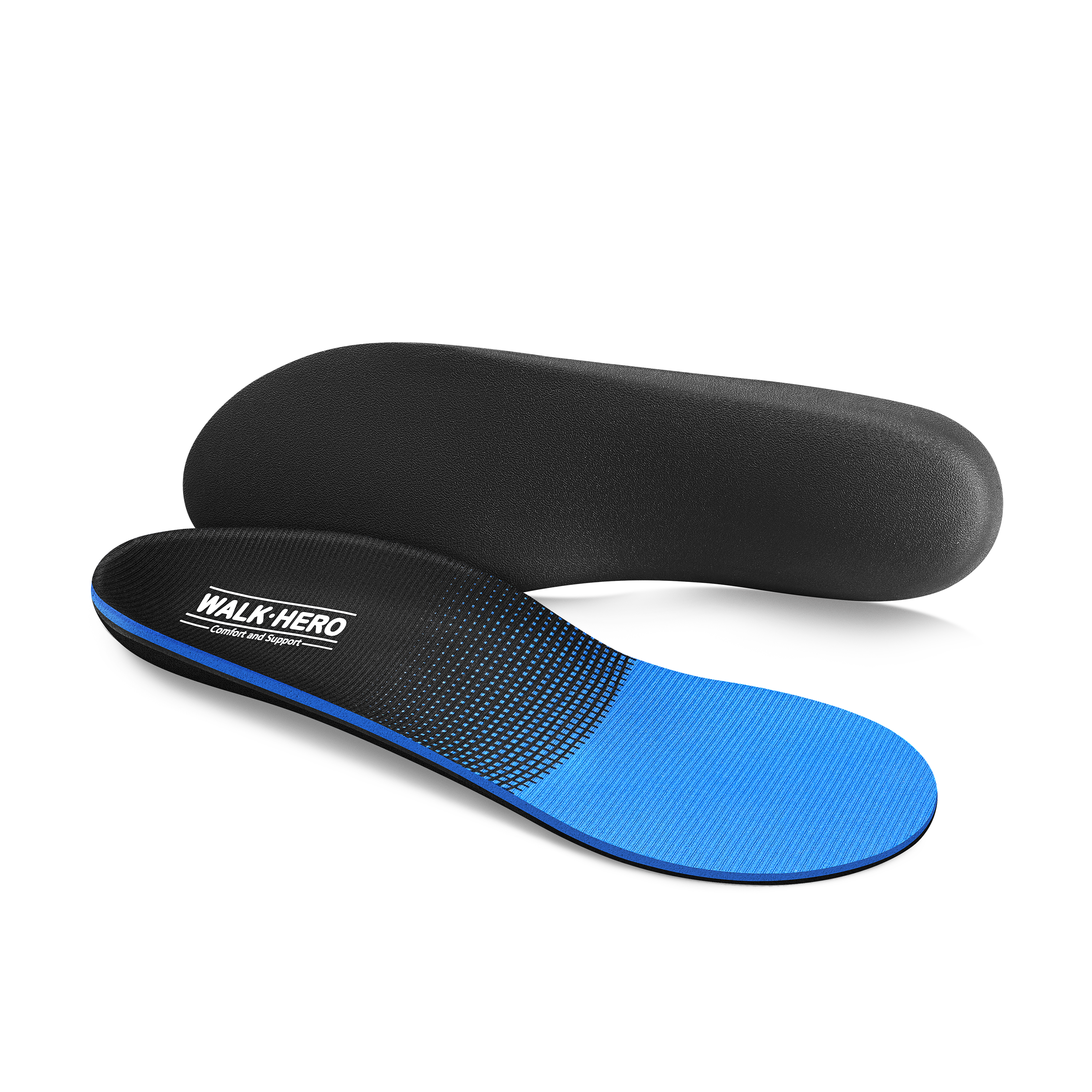 plastic insoles for plantar fasciitis WalkHero Arch Support Plantar Fasciitis Insoles Blue / Mens 5 - 5 1/2 | Womens 7