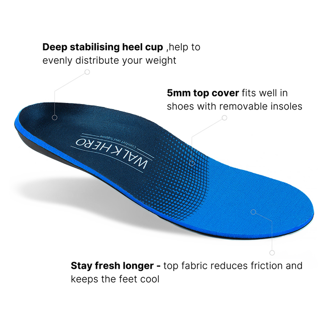 All-Purpose Support Plantar Fasciitis Insoles - WALKHERO