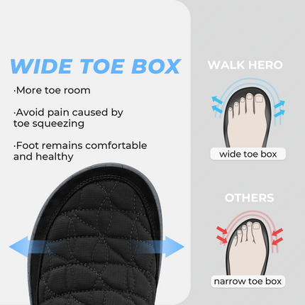 Men's Wide Toe Box Arch Support Slippers