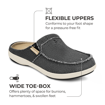 Men's Canvas Arch Support Slippers