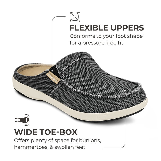 Men's Canvas Arch Support Slippers