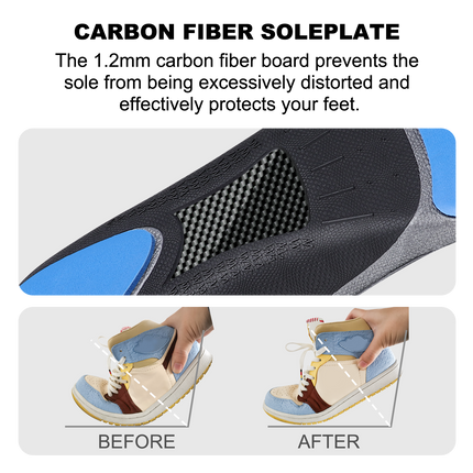 Plantar Fasciitis Orthotic Insoles with Arch Support - Pain relieving and shock absorbing