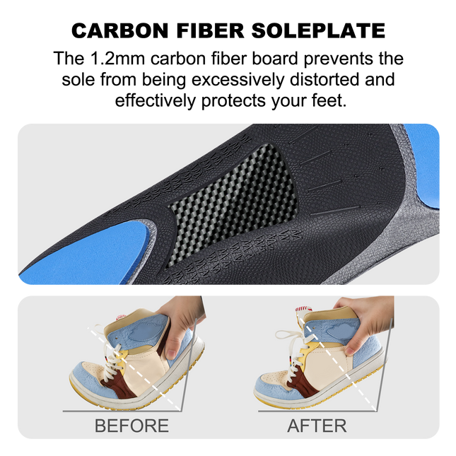 Plantar Fasciitis Orthotic Insoles with Arch Support - Pain relieving and shock absorbing