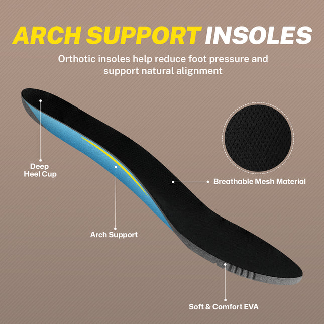 Mens Slippers for Plantar Fasciitis, Comfortable House Shoes for Men with Arch Support