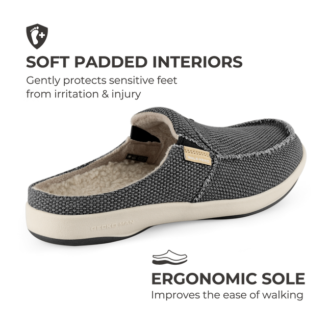Men's Canvas Arch Support Slippers