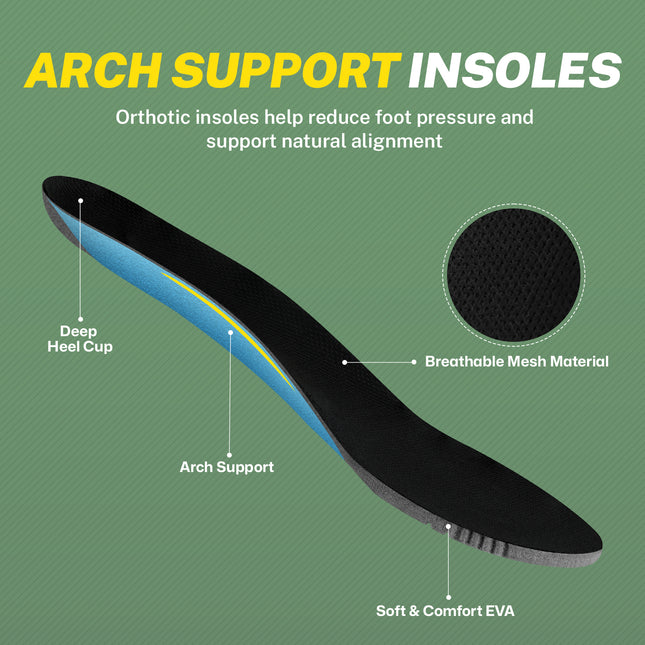 Mens Slippers for Plantar Fasciitis, Comfortable House Shoes for Men with Arch Support