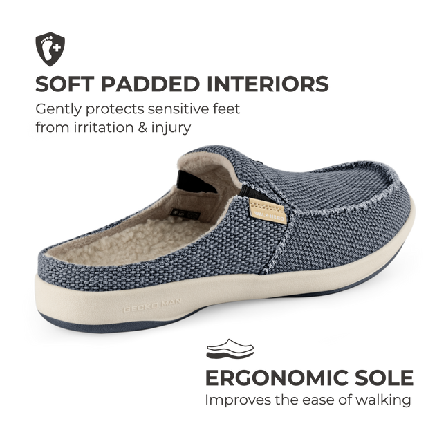 Men's Canvas Arch Support Slippers