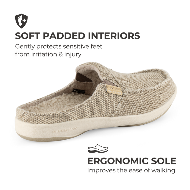 Men's Canvas Arch Support Slippers