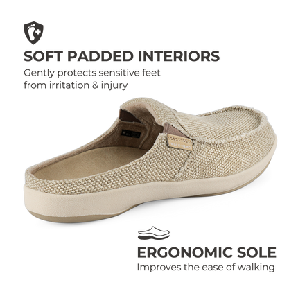 Men's Canvas Arch Support Slippers