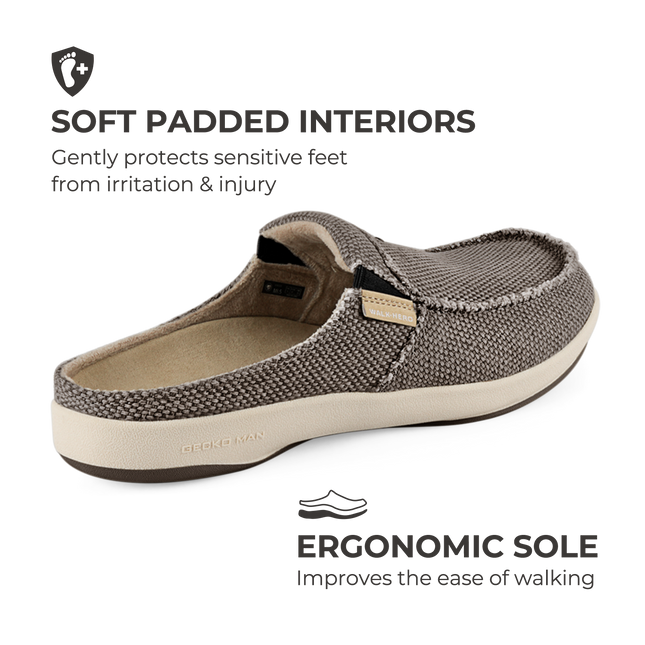 Men's Canvas Arch Support Slippers