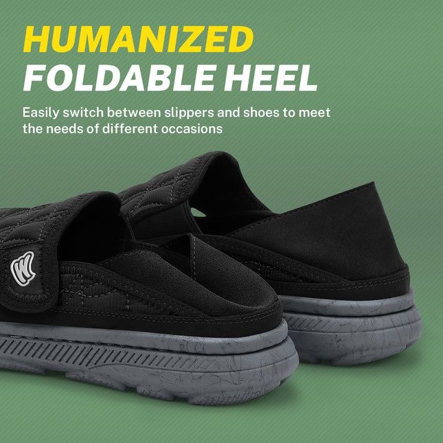Mens Slippers for Plantar Fasciitis, Comfortable House Shoes for Men with Arch Support