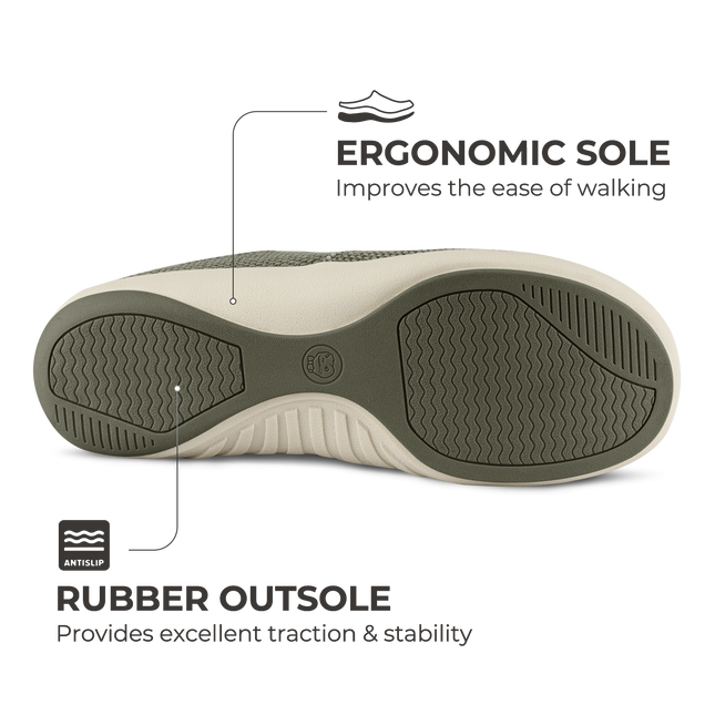 Men's Canvas Arch Support Slippers