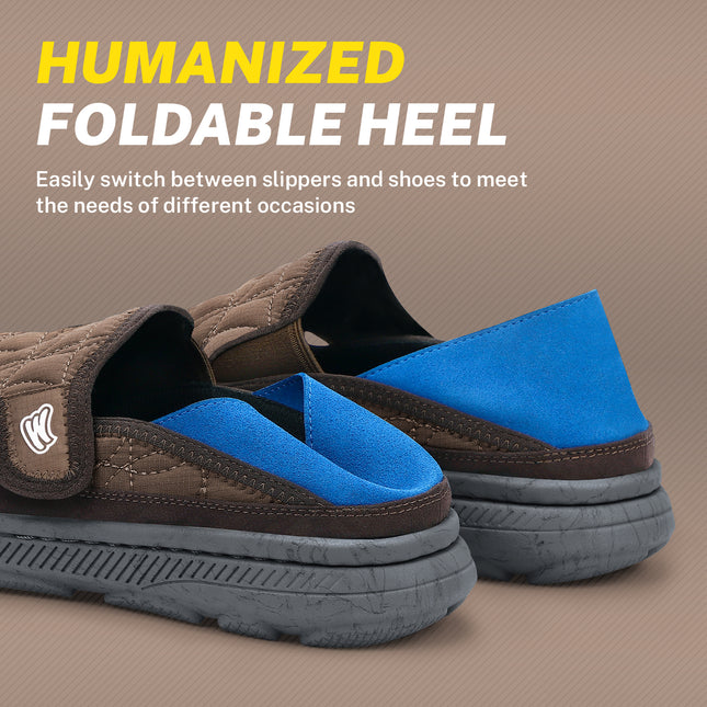 Mens Slippers for Plantar Fasciitis, Comfortable House Shoes for Men with Arch Support