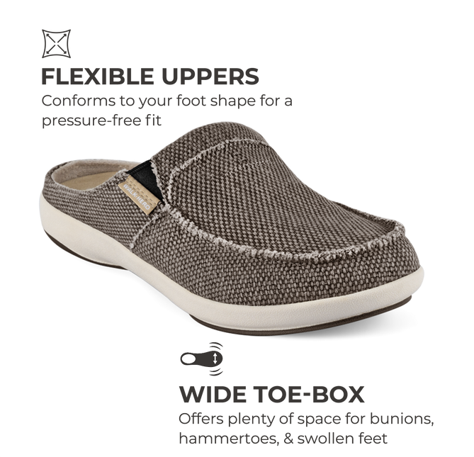 Men's Canvas Arch Support Slippers