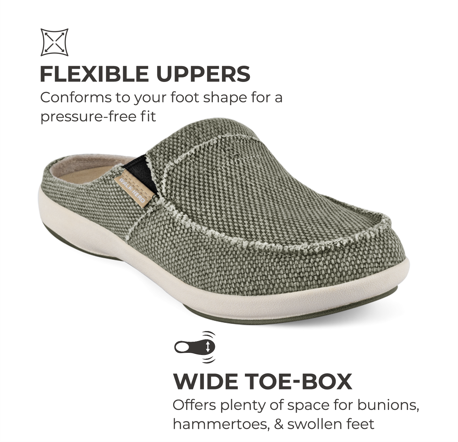 Men's Arch Support Slippers - Buy 1 Get 1 Free - WALKHERO