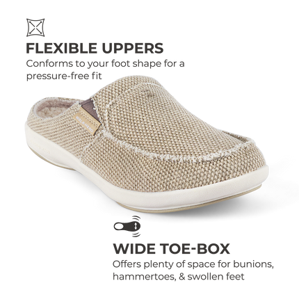 Men's Canvas Arch Support Slippers