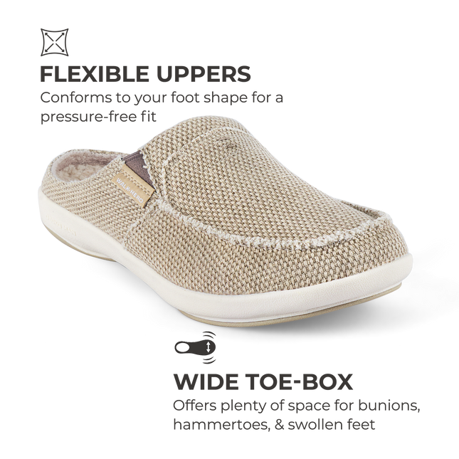 Men's Canvas Arch Support Slippers