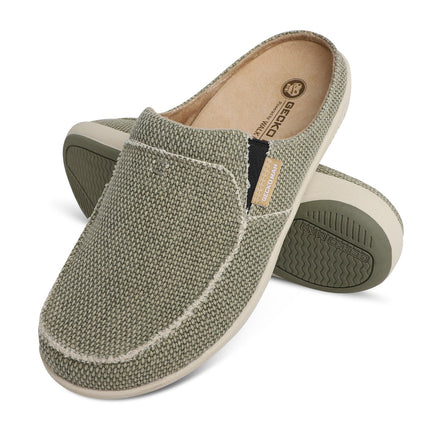 Men's Canvas Arch Support Slippers