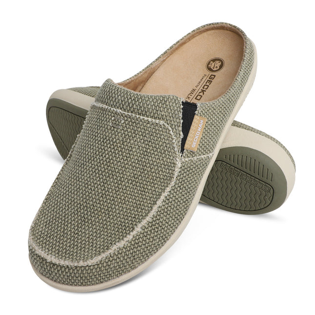 Men's Canvas Arch Support Slippers