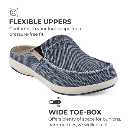 Men's Canvas Arch Support Slippers