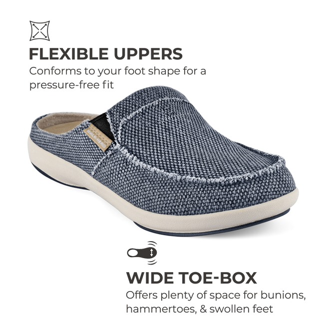 Men's Canvas Arch Support Slippers