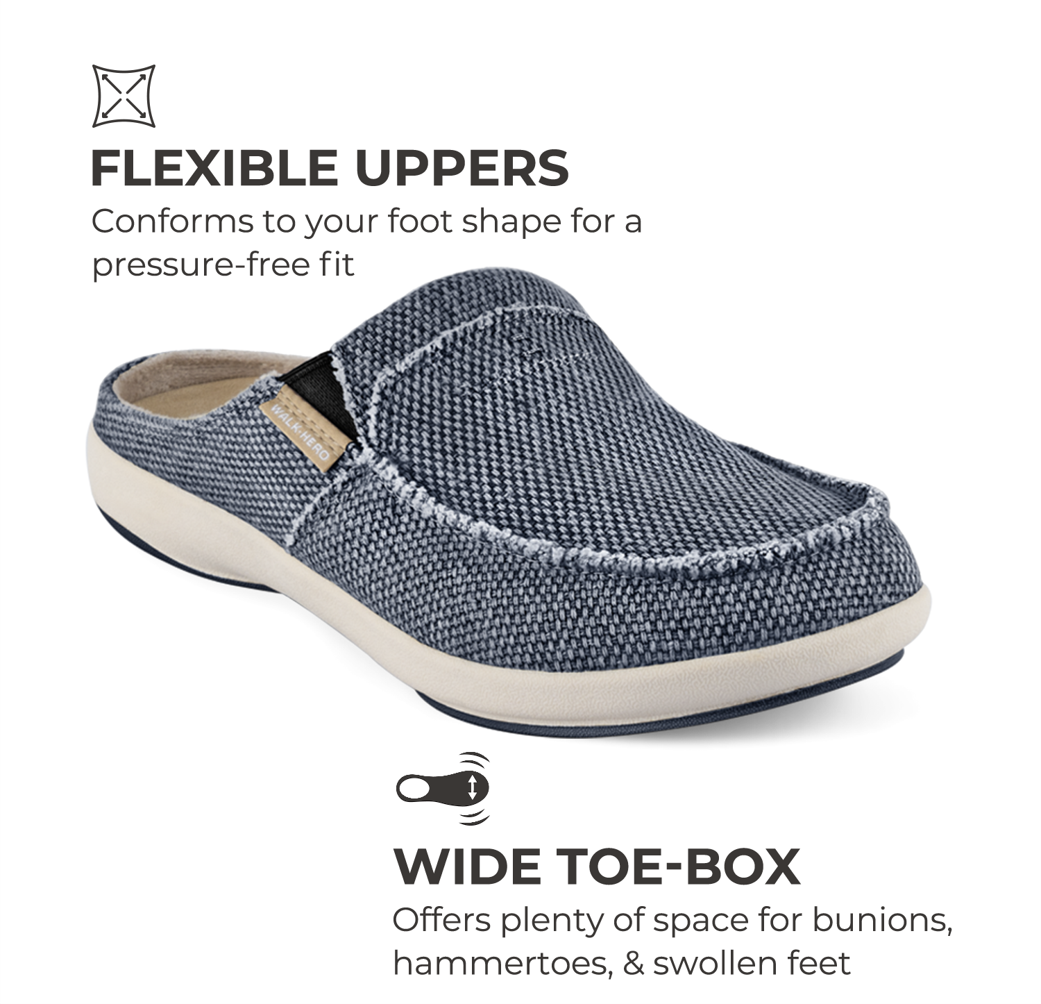 Men's Arch Support Slippers - Buy 1 Get 1 Free - WALKHERO