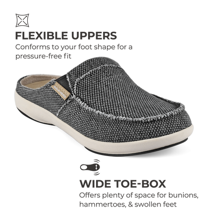 Men's Canvas Arch Support Slippers