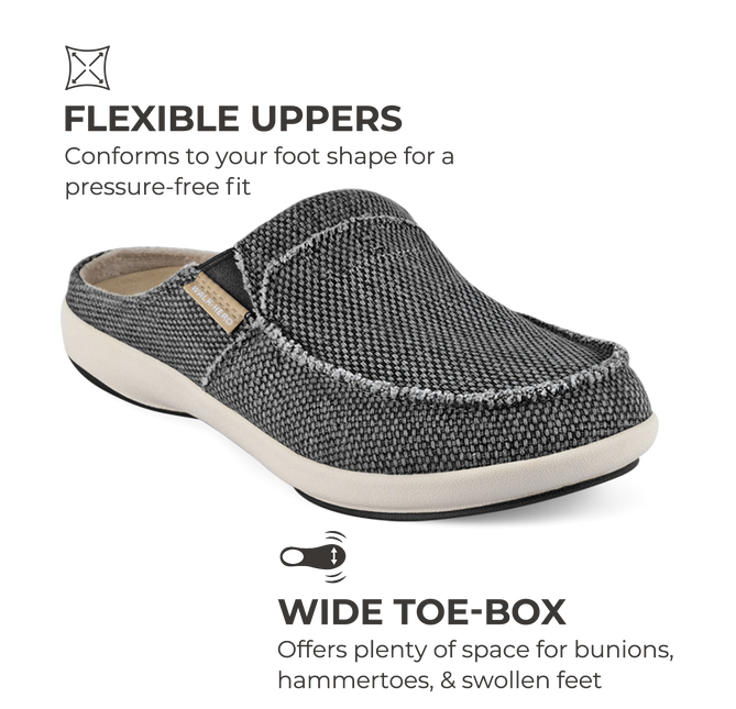 Men's Canvas Arch Support Slippers