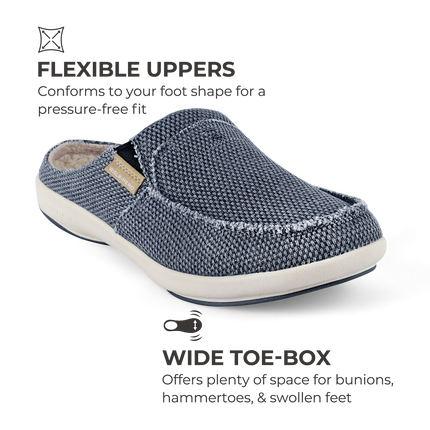 Men's Canvas Arch Support Slippers