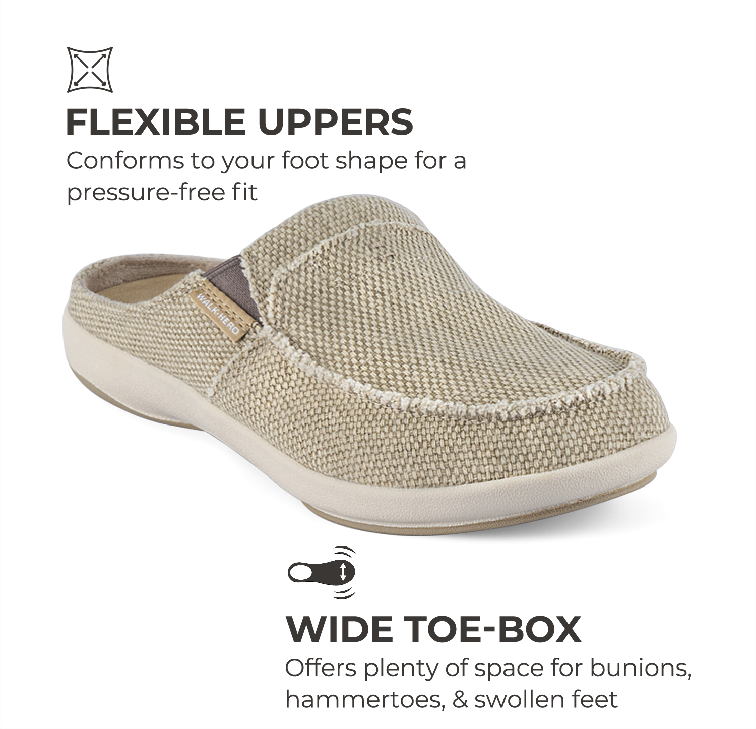 Men's Arch Support Slippers - Buy 1 Get 1 Free - WALKHERO