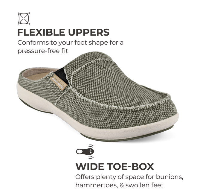 Men's Canvas Arch Support Slippers