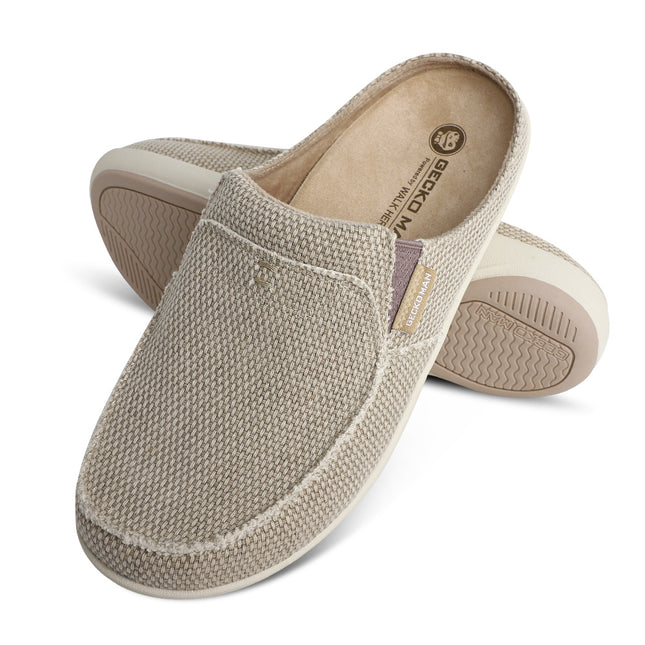 Men's Canvas Arch Support Slippers - WALKHERO
