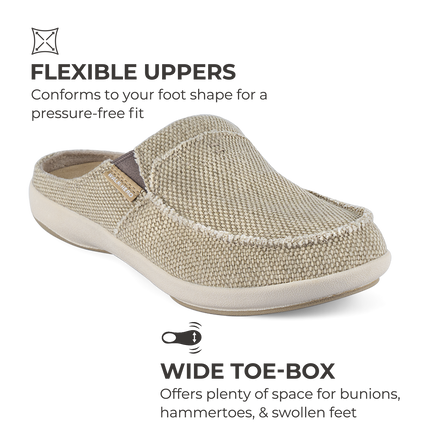 Men's Canvas Arch Support Slippers