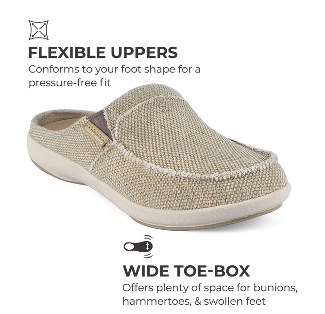 Men's Canvas Arch Support Slippers