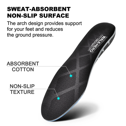 Plantar Fasciitis Orthotic Insoles with Arch Support - Pain relieving and shock absorbing