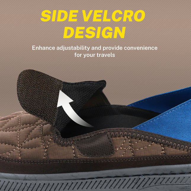 Mens Slippers for Plantar Fasciitis, Comfortable House Shoes for Men with Arch Support