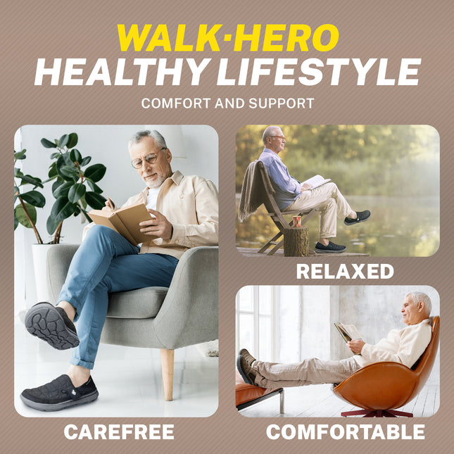 Mens Slippers for Plantar Fasciitis, Comfortable House Shoes for Men with Arch Support
