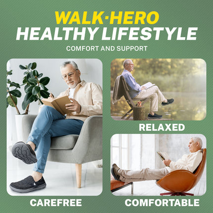 Mens Slippers for Plantar Fasciitis, Comfortable House Shoes for Men with Arch Support
